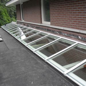 Complete lessenaars lichtstraat op maat 1 vaks breed model